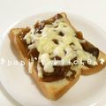 papikun's cooksnap of when they made ハヤシトースト.