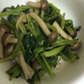 きららんらん☆'s cooksnap of when they made 空芯菜とシメジ炒め.