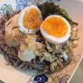 たにたーに's cooksnap of when they made 温泉卵のおぼろ月見そば.
