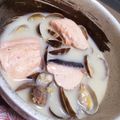 chibi＊yuki's cooksnap of when they made 鮭のチャウダー.