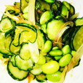 なっ2's cooksnap of when they made 簡単おつまみきゅうりとミョウガの味噌和え.