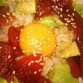 chancana's cooksnap of when they made マグロ&アボカドの丼.