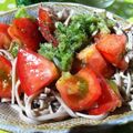 cerfleur's cooksnap of when they made 暑い日に！！洋風トマきゅうお蕎麦.