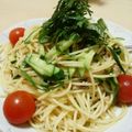 クックD178FD☆'s cooksnap of when they made ツナと大葉の冷製パスタ.
