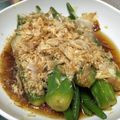 sunbon80's cooksnap of when they made 簡単すぎ！でも美味しいオクラのお浸し！.