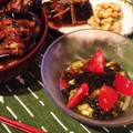 糠に釘入れたら's cooksnap of when they made トマトとモズクの酢の物.