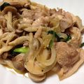 acc09's cooksnap of when they made 鶏肉としめじのガーリック炒め.