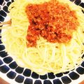 ちゃちゃふく's cooksnap of when they made 給食の味！栄養たっぷりミートソースパスタ.