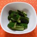めなよ's cooksnap of when they made 簡単胡瓜で一品！キムチの素でオイキムチ！.