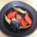 sarsha5758's cooksnap of when they made 茄子とパプリカといんげんの甘酢和え.