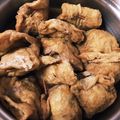 uketoru's cooksnap of when they made 油揚げの挽肉詰め.