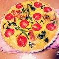抹茶うさぎ。's cooksnap of when they made ほうれん草&ベーコンの簡単キッシュ.
