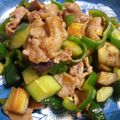 よっくんKEZ48R's cooksnap of when they made なすときゅうりと豚肉のコチュジャン炒め.
