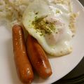 Hirarinn☆'s cooksnap of when they made ✿トースターのお隣でウィンナーエッグ✿.