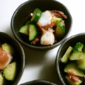 バウンド's cooksnap of when they made タコときゅうりの梅和え.