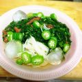 こめ助's cooksnap of when they made モロヘイヤの梅和え.