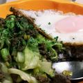 ajaxism's cooksnap of when they made アジアン風☆挽肉と茄子とキャベツの炒め物.