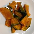 びっくぽんた's cooksnap of when they made かぼちゃのガーリック炒め♬♪.