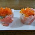 キッチンkm's cooksnap of when they made ライスペーパーで華やか巻き寿司.