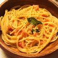 komugiko4's cooksnap of when they made たらこのフレッシュトマトクリームパスタ.