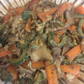 楽楽楽してる's cooksnap of when they made 苦味がおいしー♪ゴーヤときのこの卵炒め.