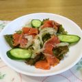 ピーチ♡チョコレート's cooksnap of when they made 簡単！サーモンサラダ.
