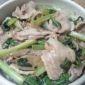 ☆バンビちゃ〜ん☆'s cooksnap of when they made 小松菜と豚肉の生姜焼き☆.
