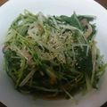 マジクック's cooksnap of when they made 水菜と豆苗の胡麻酢和え☆.
