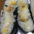 クックAF7HJ1☆'s cooksnap of when they made ツナコーンおにぎらず.
