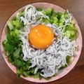 ＊あっぷるる＊'s cooksnap of when they made しょうが醤油でしらす丼♡冷凍たまごのせ.