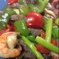 幸◯妻（◉ω◉✳︎）'s cooksnap of when they made エビとアスパラのあっさり炒め★簡単中華！.