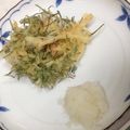 たぬポンGOＧO's cooksnap of when they made かき揚げの達人？おかひじきの天ぷら.