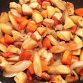 りぴ＊'s cooksnap of when they made 鶏肉と根菜のぽん酢煮込み（丸新本家）.