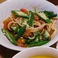 mrachhan's cooksnap of when they made 夏にぴったり！トマトとオクラの冷製パスタ.