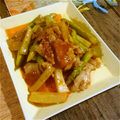 ∞まち∞'s cooksnap of when they made アスパラ・セロリ・豚肉のアジアン炒め.