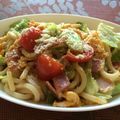 ぶーこ５５'s cooksnap of when they made サラダうどんが焼きうどんに！？.