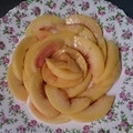 おおなべ's cooksnap of when they made 桃一個！冷たく豪華で簡単薔薇の花！切り方.