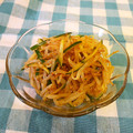龍青空ママ's cooksnap of when they made もやしときゅうりのごま胡麻和え.