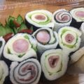みけらんヌ's cooksnap of when they made 皮なしウイニーの海苔巻きロールサンド.