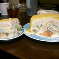 モモタロス's cooksnap of when they made 卵包み寿司（大雑把編）.