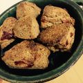 ゆっずぽん's cooksnap of when they made ザックリ香ばしい全粒粉の黒ごまスコーン.