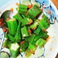 ｂｕｚｚ39's cooksnap of when they made １４歳が作った超簡単おくらの明太子和え.