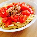 akane☁︎'s cooksnap of when they made 簡単‼時短‼ツナとトマトの冷製パスタ.