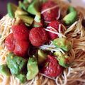 ルナＰボール's cooksnap of when they made トマトとアボカドのあっさり素麺.
