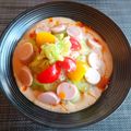 mimo_pan's cooksnap of when they made 簡単夏休み昼食夕食！絹豆腐トマト胡瓜素麺.