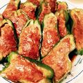 まちょママ's cooksnap of when they made カマンベールチーズ入りピーマンの肉詰め.