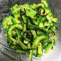 rose★666's cooksnap of when they made ゴーヤの塩昆布和え.