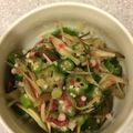 けもーけも's cooksnap of when they made 簡単梅肉和え(オクラ・大葉・茗荷).