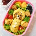 sacoママ's cooksnap of when they made キャラ弁★黄色レインコートのジャッキー.