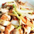 ta…tan's cooksnap of when they made 鶏肉・アスパラ・さつま芋の甘辛炒め.